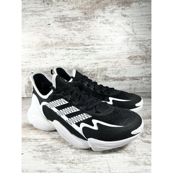 NEW Men's Adidas SM Impact FLX Patrick Mahomes Black Turf Shoes Sz 9 Athletic - Picture 1 of 11